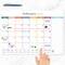 2026 Rainbow Blocks Medium Desk Pad Monthly Blotter Calendar
